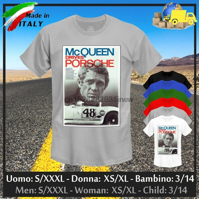 

T-Shirt Steve The Driver King Of Cool Gulf Gp Cup Rally Vintage Collez 2019