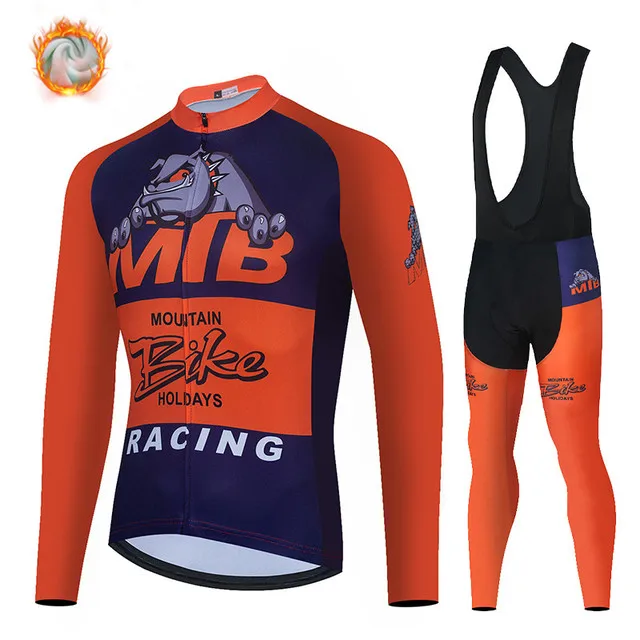 

Winter Warm and Warm Fleece Cycling Jersey Hot Sale Jersey Suit Sports Cycling Bike MTB Men's Cycling Jersey Bib Set