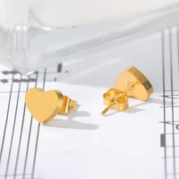 fashion mini stud earrings 2020 trend female small contracted earings heart shaped earrings cute romantic earring for women