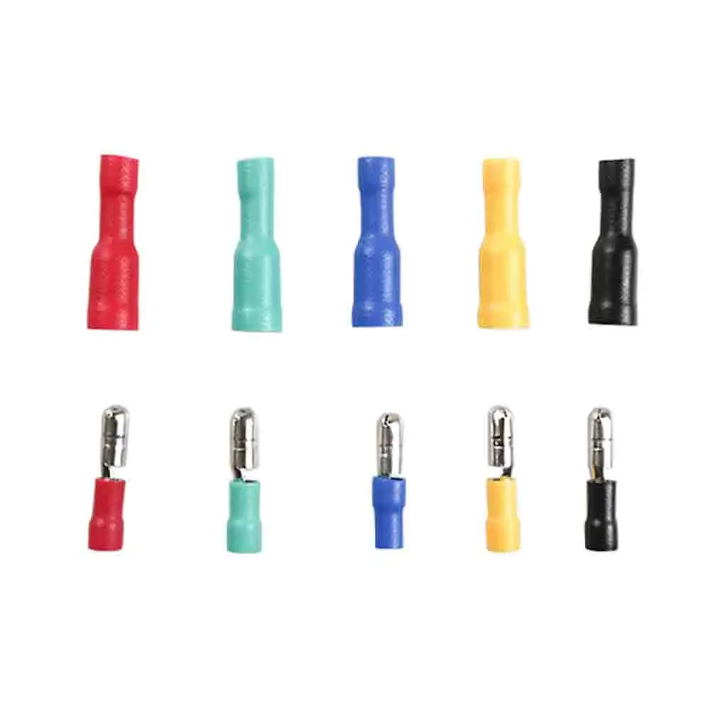 DIANQI 100 шт. 50 пар цилиндрический гнездовой штекер изоляционный Соединительный