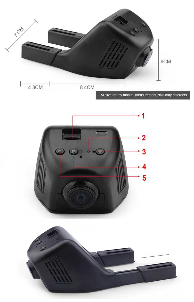 Limousback мини Автомобильная камера Wifi Dvr видеорегистратор Автомобильный