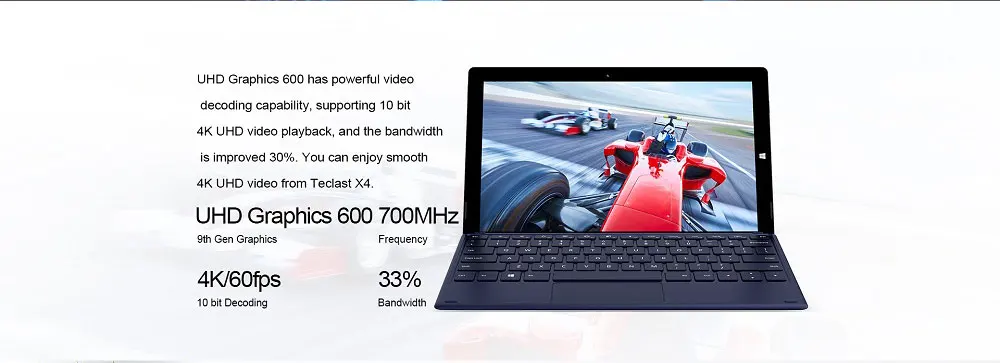 Teclast X4 2 в 1 планшетный ПК ноутбук 11,6 'ips Windows 10 Celeron N4100 четырехъядерный 8 Гб ram 256 ГБ SSD 5MP HDMI type-C с клавиатурой