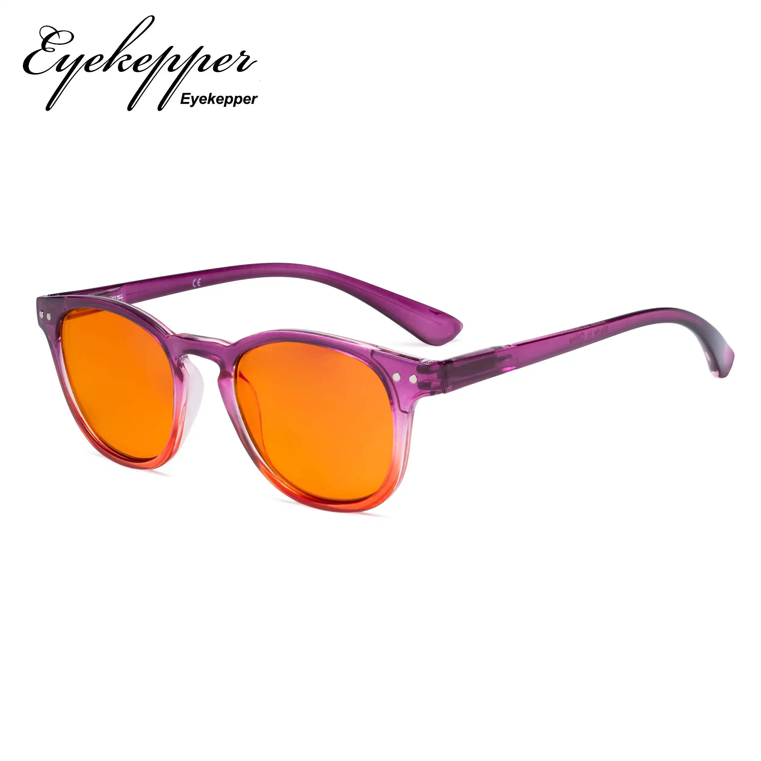 DS144 Eyekepper женские блокировки синий свет очки для чтения с оранжевым тонированные