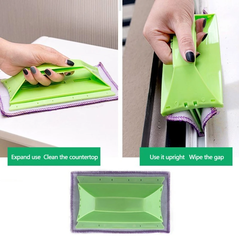

Creative Window Groove Cleaning Brush Door Kitchen Track Cleaning Tools Fixed Brush Head Design Quickly Clean All Corne