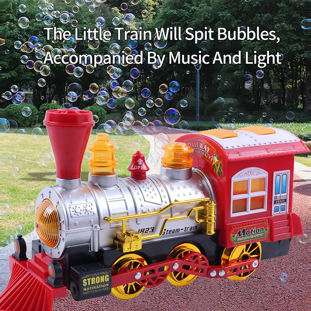 

Для выдувания мыльных пузырей игрушечный поезд красочных огней звуки и мыльные пузыри детские игрушки на открытом воздухе игрушки пузырь и...