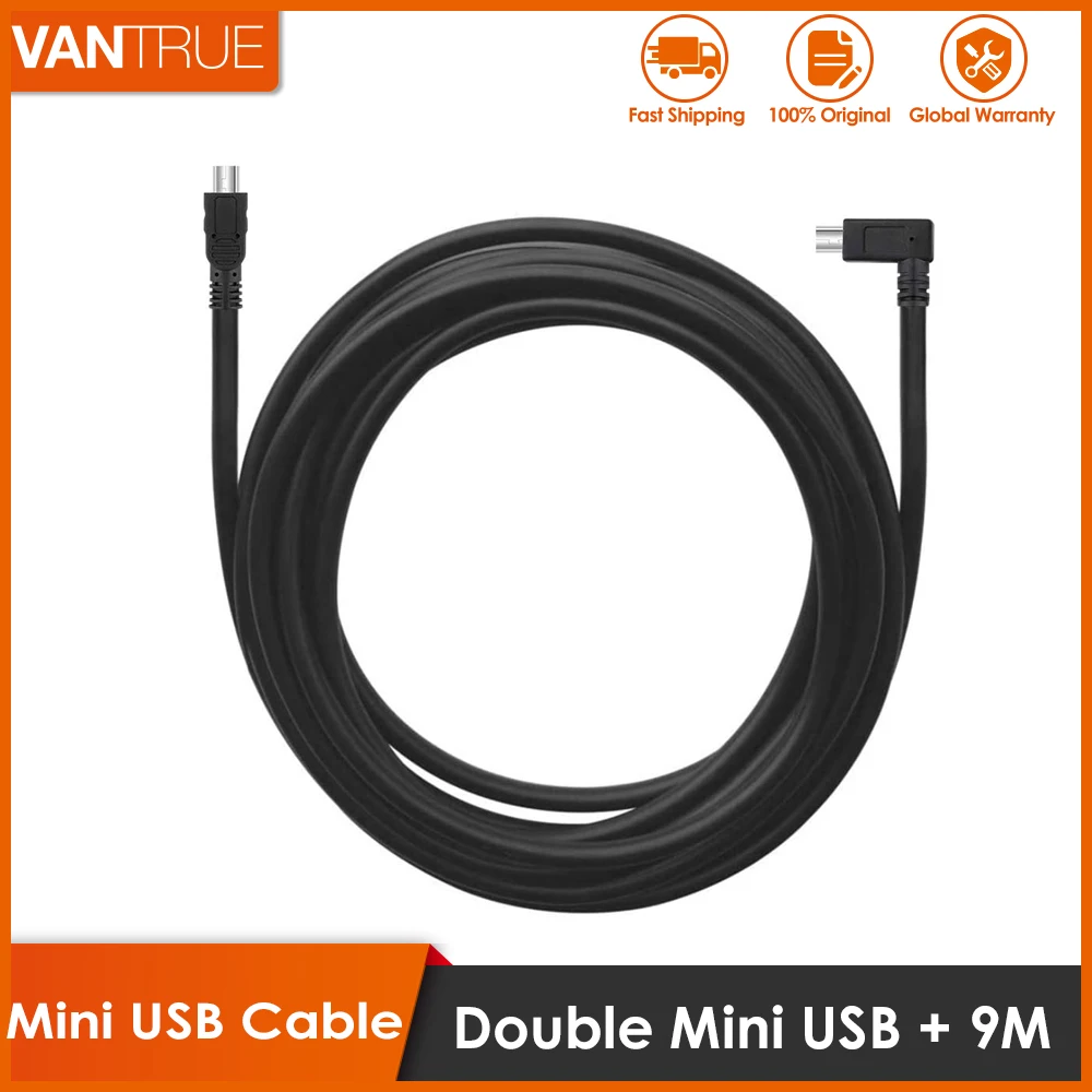 

Vantrue 6/9 Meter Extend Double Mini Usb Rear Camera Cable for S1 Dash Cam