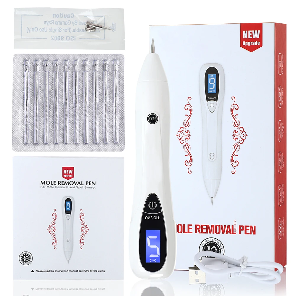 

LCD Plasma Pen LED Lighting Laser Tattoo Mole Removal Machine Face Care Skin Tag Removal Freckle Wart Dark Spot Remover