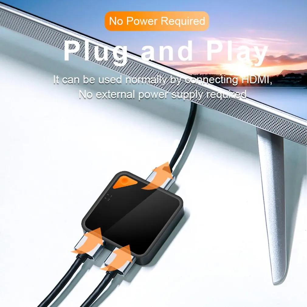 Умный двухсторонний Коммутатор HDMI совместимый с двумя выходами обеспечивает