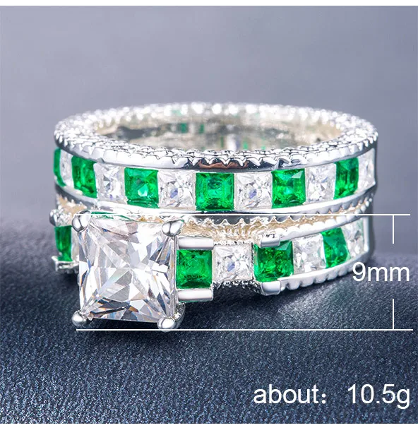 2021 Новая роскошная женская обувь расшитая зелеными синий Цвет принцессы набор