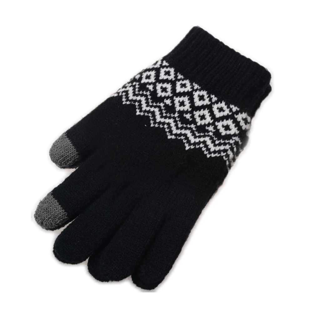 

Winter Unisex Soft Knit Touchable Screen Texting Smartphone Couple Warm Gloves