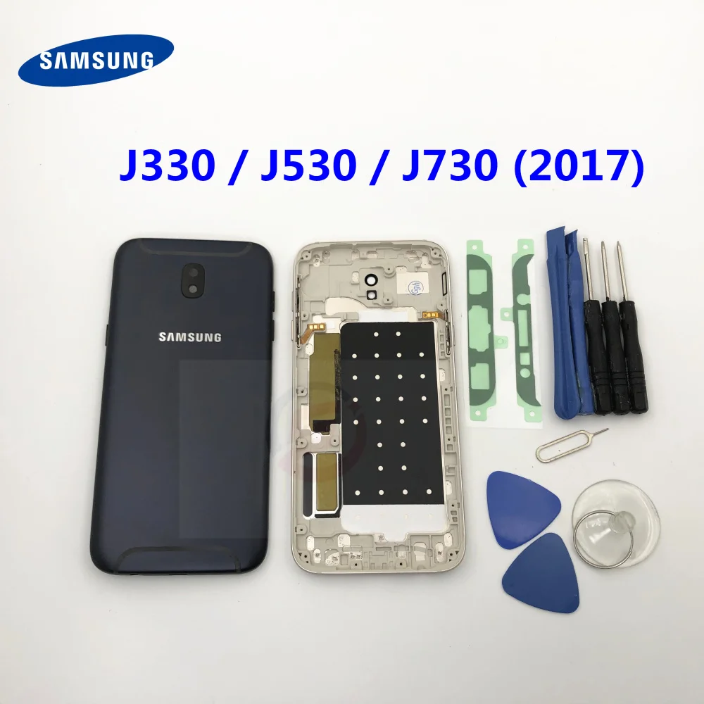 Корпус для Samsung Galaxy J3 J5 J7 Pro 2017 J330 J530 J730F/DS Крышка батарейного отсека задняя крышка