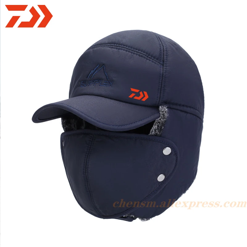 2020 DAIWA зимняя теплая шапка-бомбер для рыбалки мужчин и женщин модная