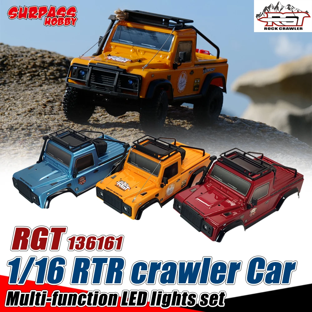 SURPASS HOBBY RGT 136161 RC Crawler 1/16 RTR внедорожник Rock 4wd со светодиодсветильник кой грузовик