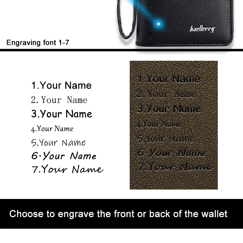 

Baellerry Brand Long Wallet Men High Quality Clutch PU Leather Purse Male Pocket for Photo Card Mobile phone Money Bag