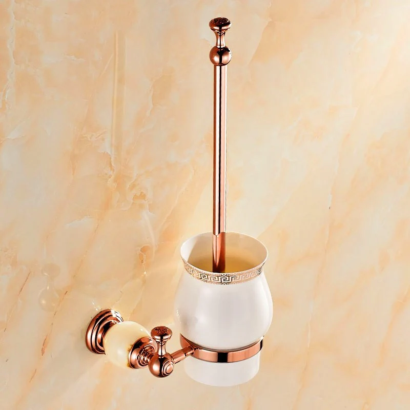 Розовое золото аксессуары для ванной комнаты нефритовый халат крючок полотенце