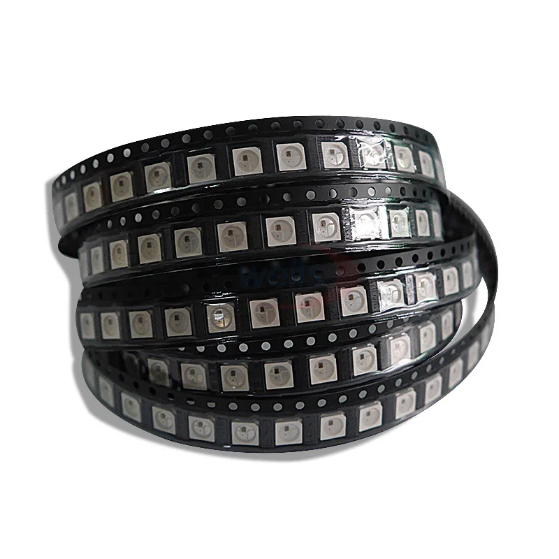 50~1000pcs WS2812B LED Chip 5050 RGB SMD Black/White version WS2812 Individually Addressable Digital DC5V Lamp beads | Лампы и