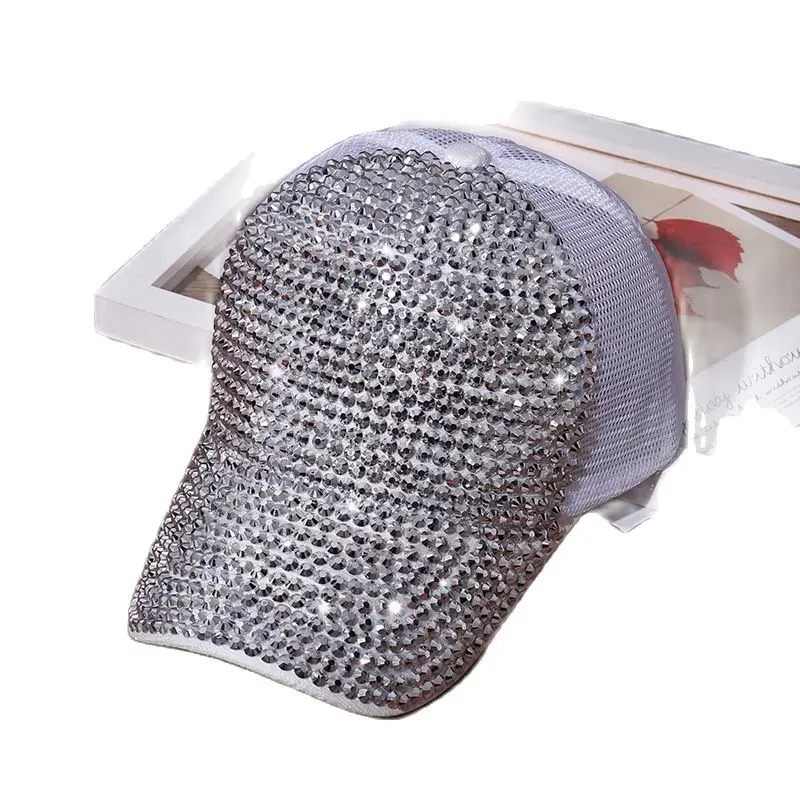 

Sequin Rhinestone Baseball Cap Women Snapback Hats For Women's Cap Adjustable Baseball Hats Bone Casquette Dad Hat