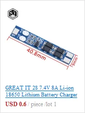 1 шт. Great IT 5V 1A Micro USB 18650 type-c литиевая батарея зарядная плата модуль+ защита двойные функции TP4056 18650