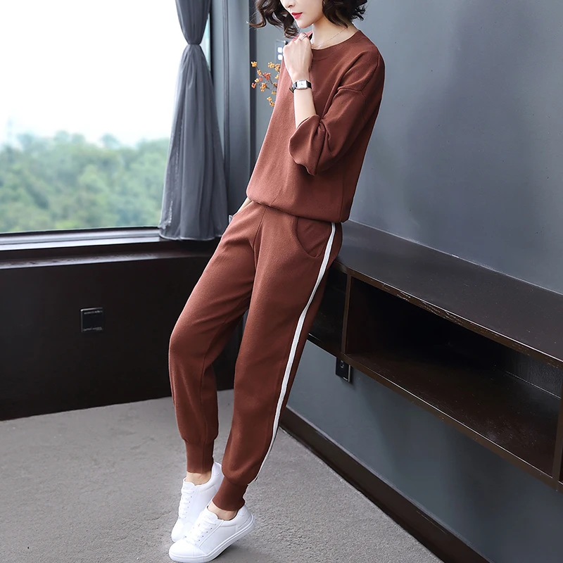 Женский спортивный костюм новый брендовый комплект из 2 предметов размера плюс