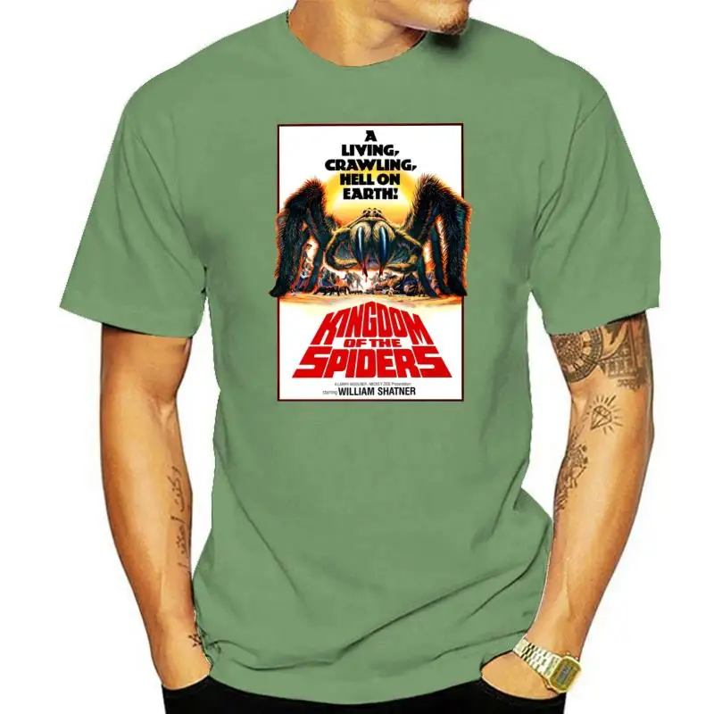 

Крутая Повседневная мужская футболка с принтом «Королевство пауков»