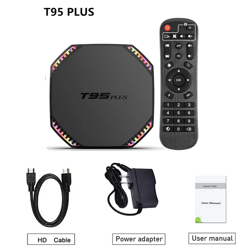 ТВ-приставка T95 Plus Android 11 8 + 64 ГБ Rockchip RK3566 4K Wi-Fi 1000 м 4 32 | Электроника