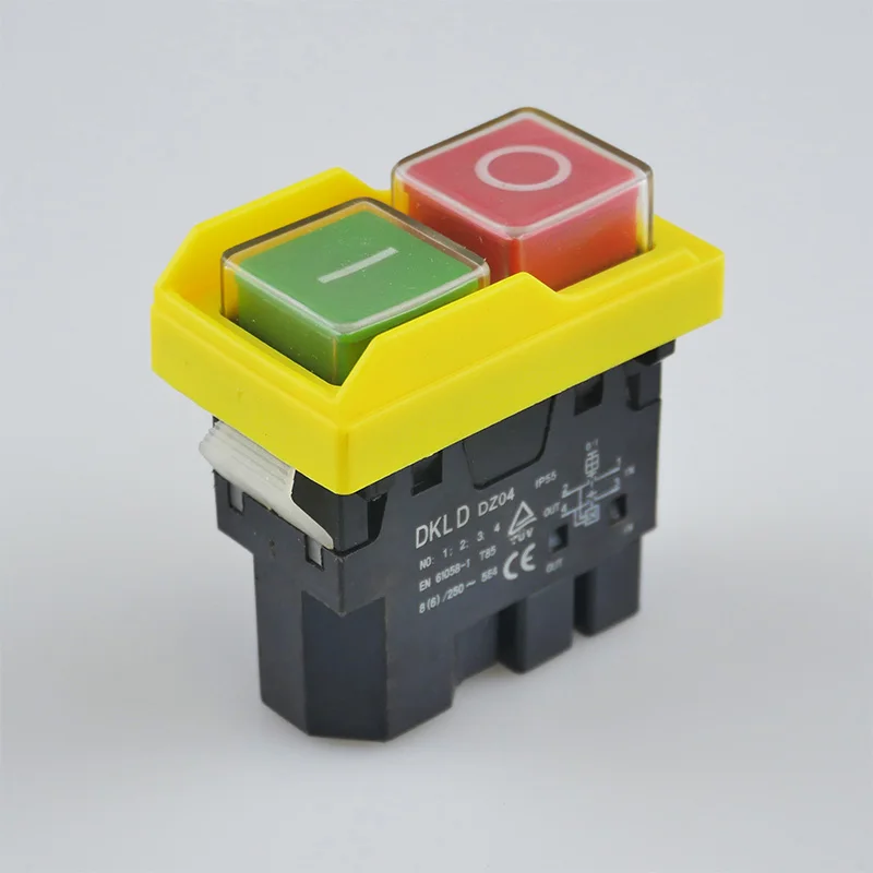 Водонепроницаемый электромагнитный кнопочный переключатель DKLD DZ04 4 контакта 250 В