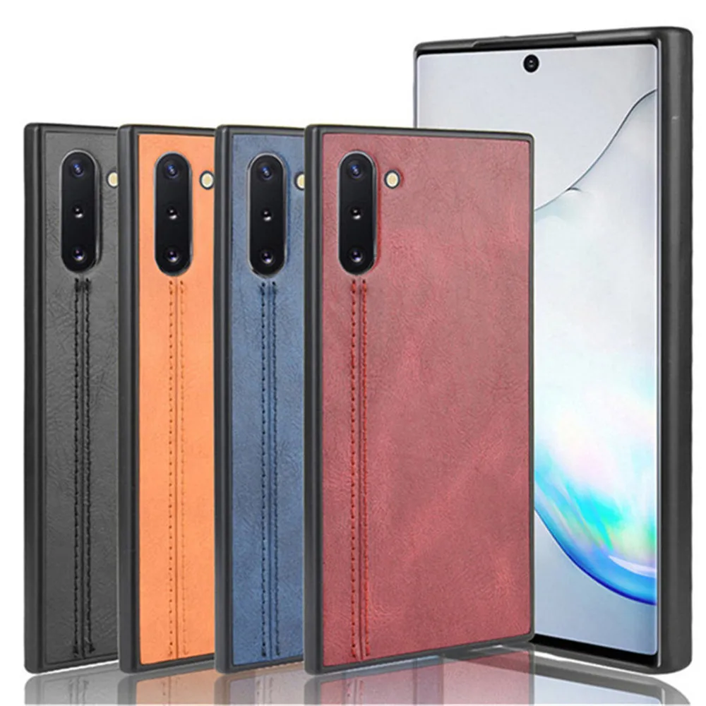 Роскошный чехол из искусственной кожи с линиями для samsung Galaxy Note 10 Note10 N9700 N970F SM