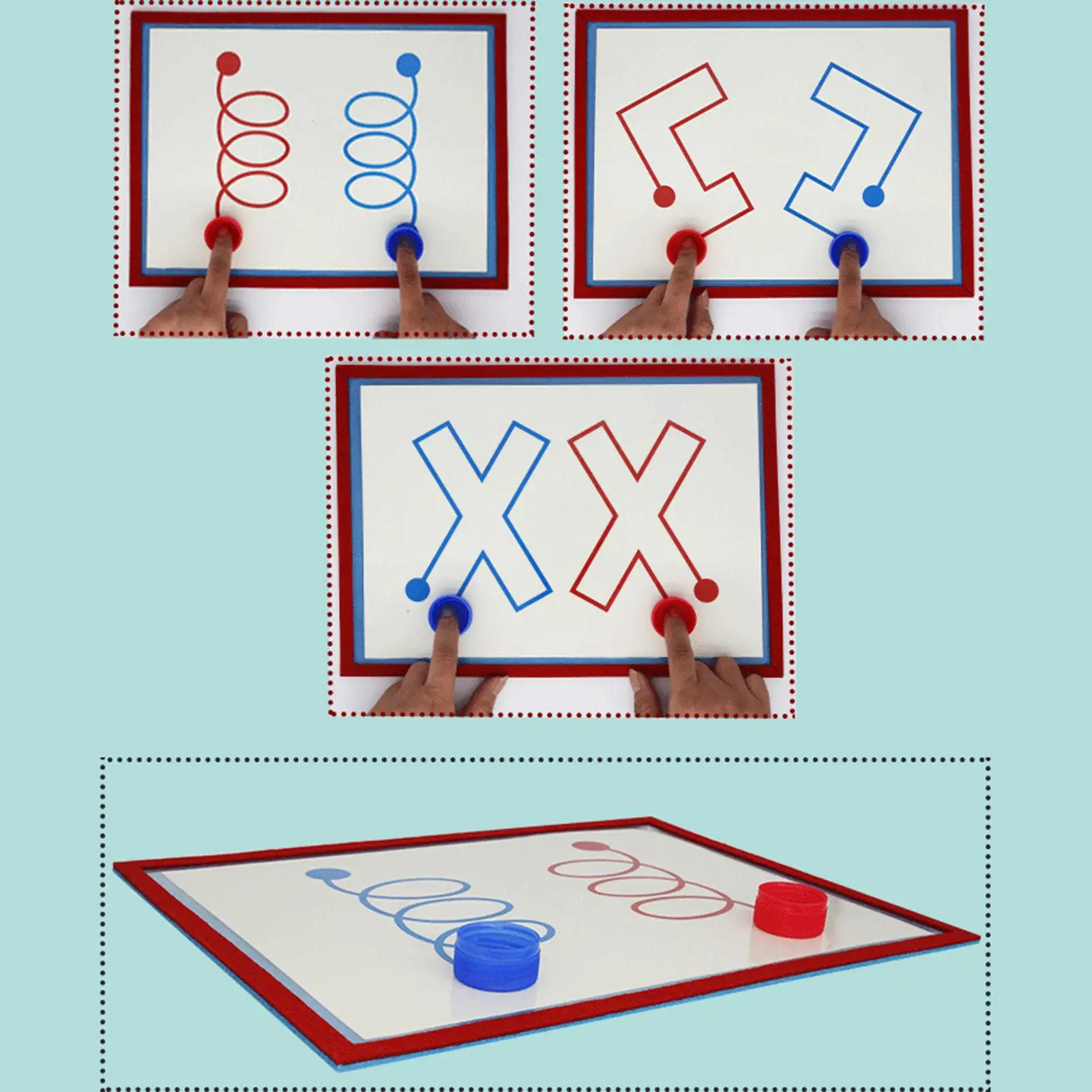 

Ручка-трек, Тренировочный Набор для детей, левый и правый инструмент для мозга, игрушка для дошкольного обучения по методике Монтессори, под...