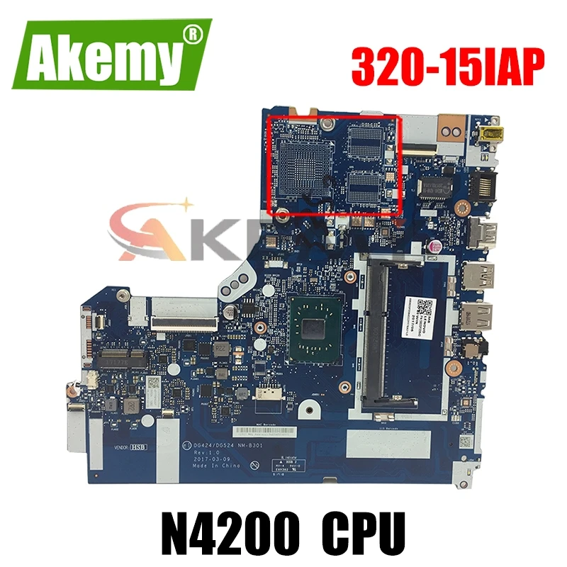 

Для Lenovo 320-15IAP материнская плата ноутбука DG424 DG524 NM-B301 материнская плата CPU N4200 DDR3 100% тестовая работа Бесплатная доставка