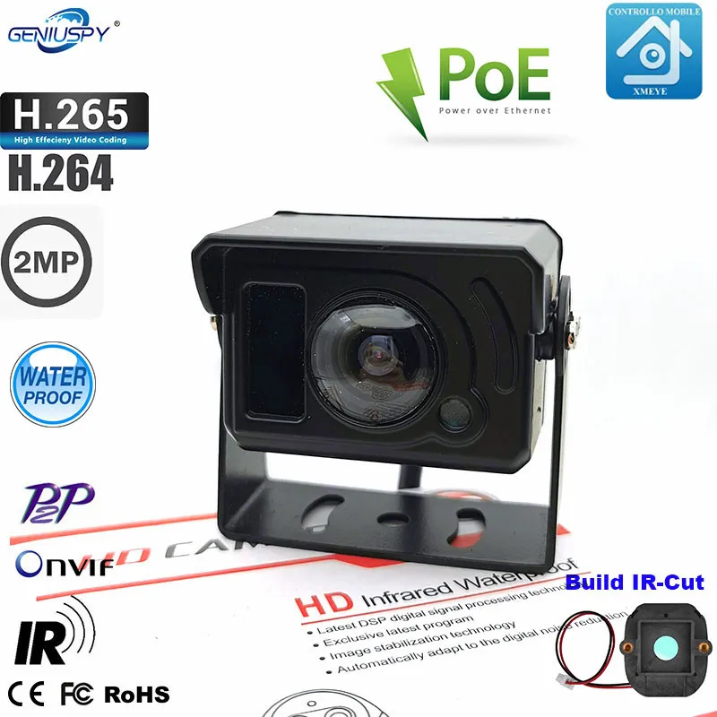 Geniuspy XMEYE Full HD 1080P P2P Onvif водонепроницаемая IP66 инфракрасная маленькая 2 1 мм