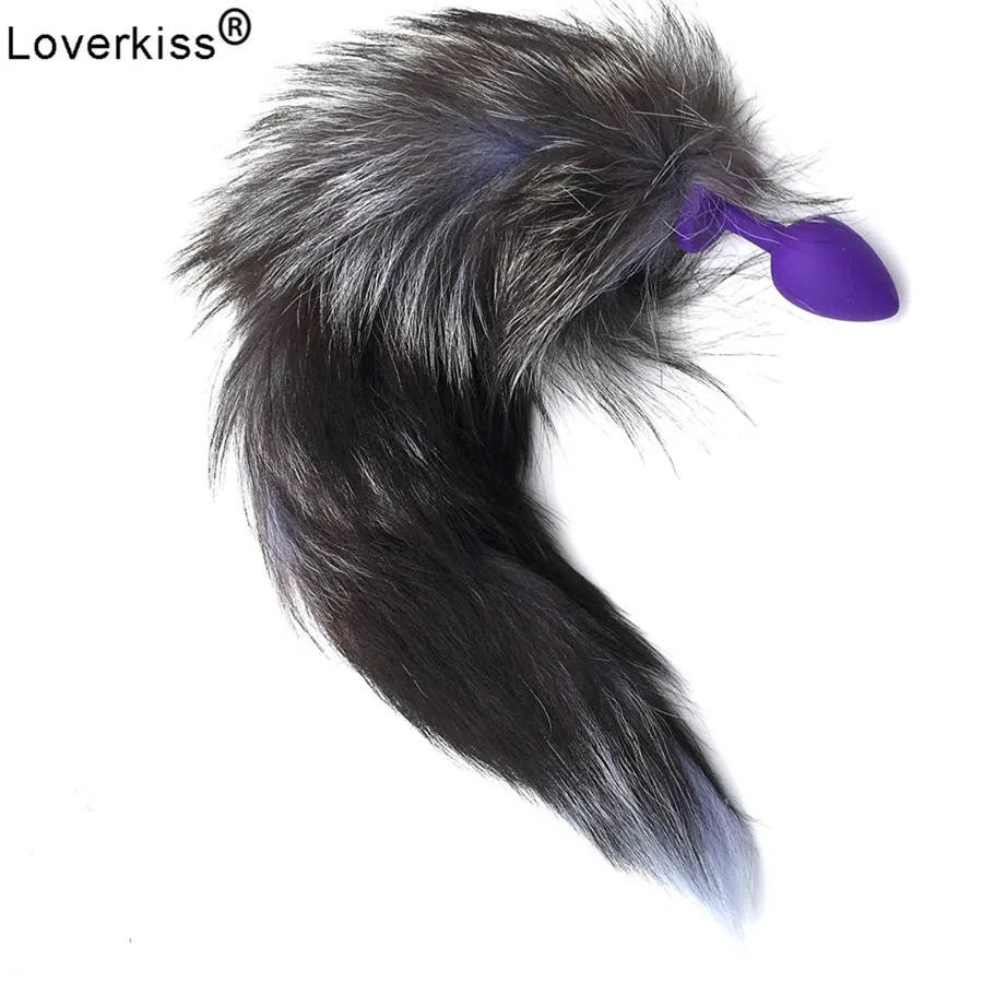 Силиконовая Анальная пробка хвост женский анальный фаллоимитатор сексуальный