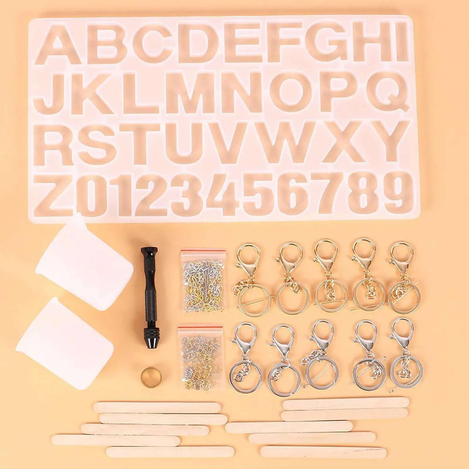 

Uppercase Letter Silicone Mold Capital Letter Soft Mold for UV Resin Alphabet A To Z Mold Epoxy Resin Art Supplies Resin Mold