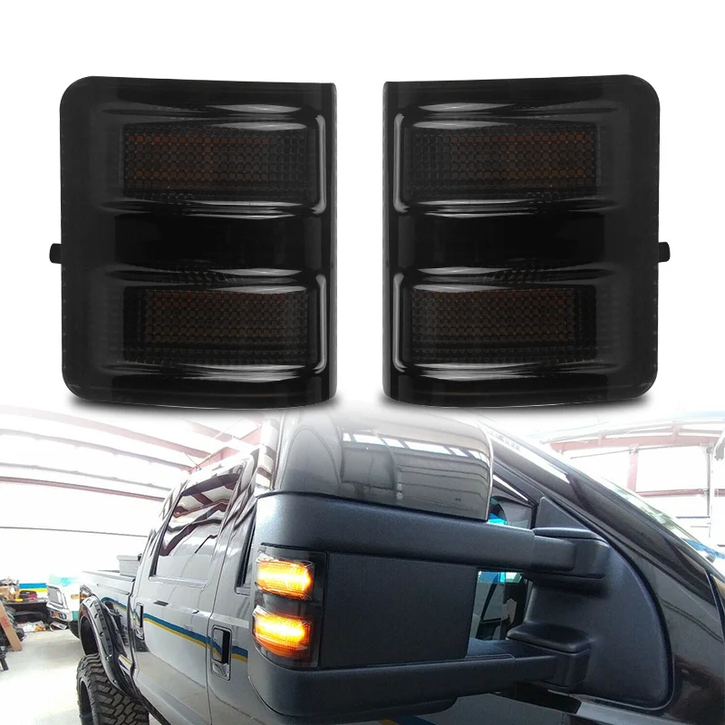 DERI Switchback светодиодные боковые зеркальные габаритные лампы для 2008 2016 Ford F250 F350 F450