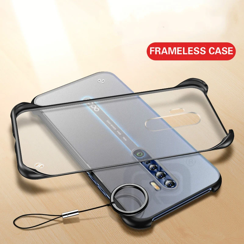 Бескаркасный Прозрачный чехол для OPPO Realme X2 Pro XT Reno 2 Ace Reno2 твердый пластиковый