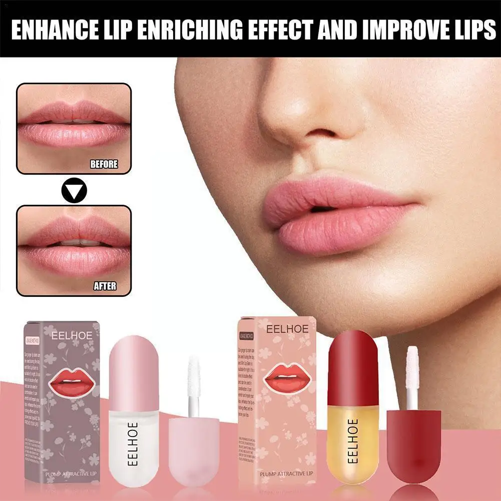 

Day Night Instant Volume Lip Plumper Oil Clear Lasting Lip Beauty Cosmetic Lip Repairing Fine Nourishing Reduce Line Care S I5J5