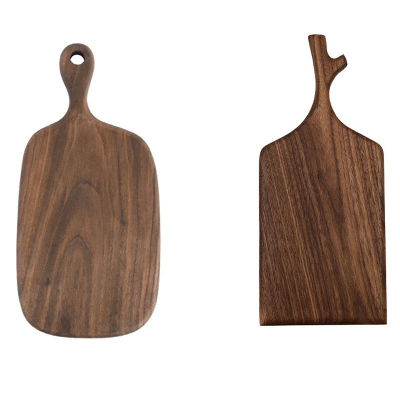 

Hot Chopping Boards Solid Wood Cutting Board Black Walnut Pizza Board Steak Bread Board Cutting Pizza Bread Fruit