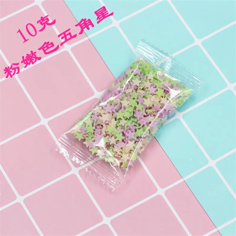10g Fruit Fimo Bead Charms for Slime Accessories Fluffy DIY Decoration Addition Slime Clound Sand Toys Filler Glitter Clear Set - Цвет: 11