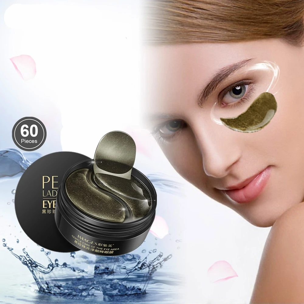 Черный жемчуг крем для лица против морщин и под маска на глаза Crystal коллагеновая