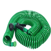 1 set retractable coil magic flexible garden water hose for car hose pipe plastic hoses garden watering with spray guns