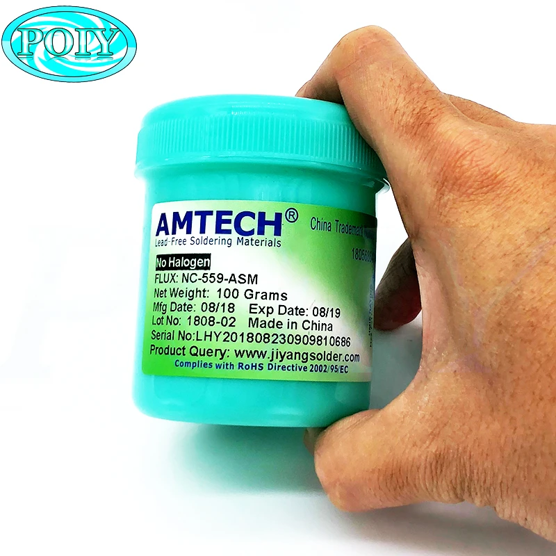 100% Оригинальный AMTECH NC 559 ASM 100 г бессвинцовый припой флюсовая паста подходит SMT BGA