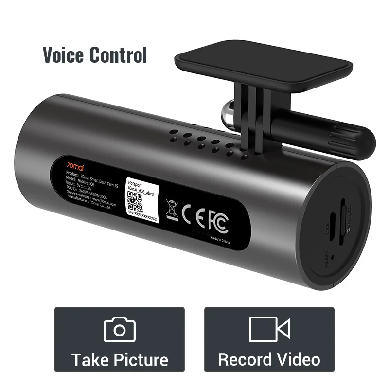 Английское Голосовое управление 70mai Автомобильный dvr Cam 1S 1080HD 70mai cam ночного видения 70Mai Dash Cam 1S рекордер WiFi 70 mai Dash Cam 1S