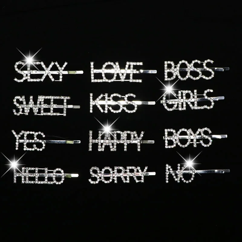 

Зажим для волос с английской алфавитом