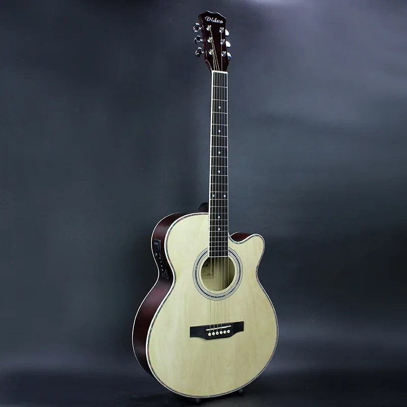 40 дюймовая Акустическая гитара электрическая фольклорная 6 струнная Picea Asperata