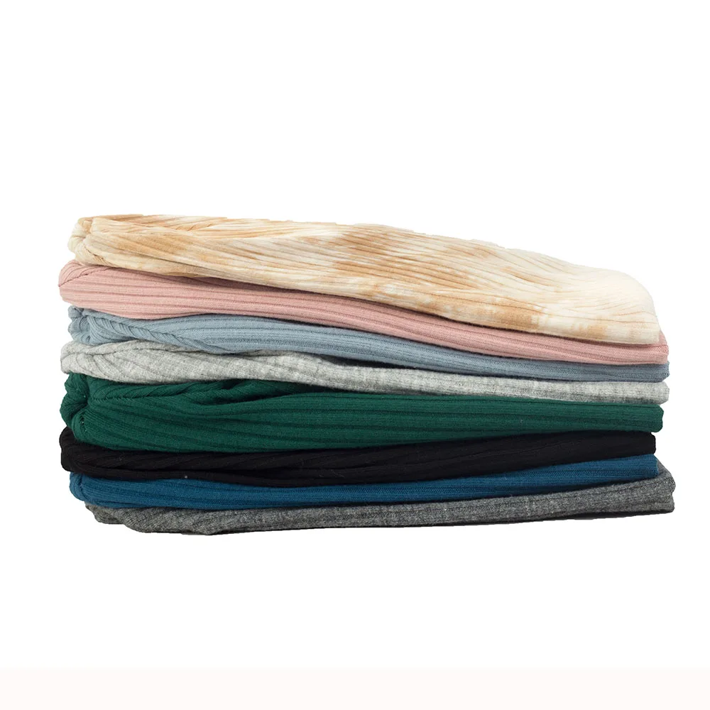 Geebro красивых хлопковых комплекта шапка для новорожденного теплые ребристые