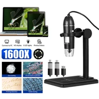 1600x 3 in 1 usb digital microscope portable electronic microscope for soldering led magnifier with lift stand for cell phone pc