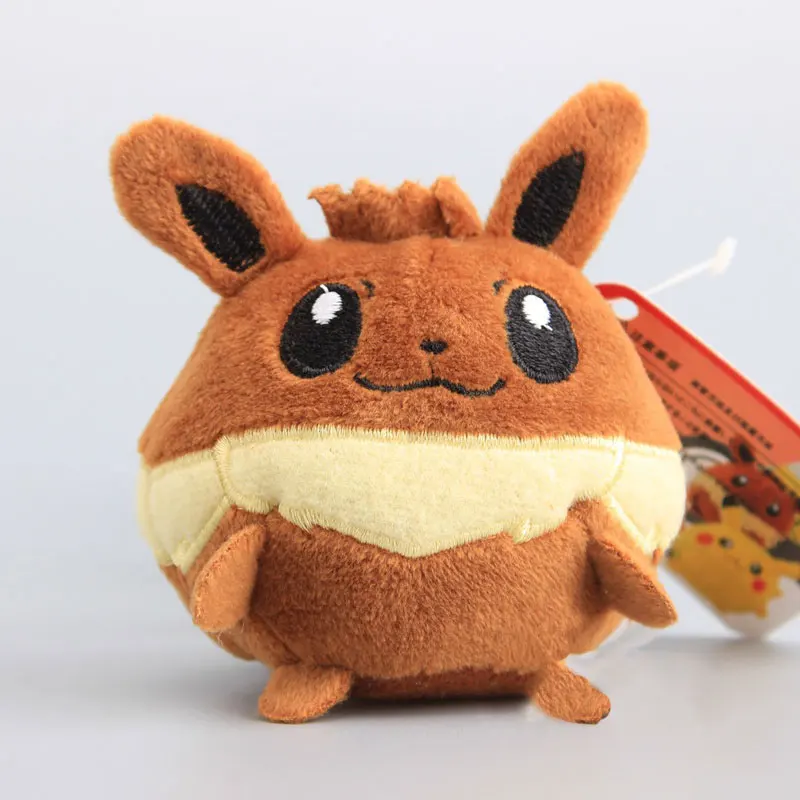 9 см Аниме Пикачу плюшевые игрушки кукла Peluche Kawaii Прекрасный Squirtle Charmander Eevee мягкие игрушки брелок кулон для женщин детский подарок