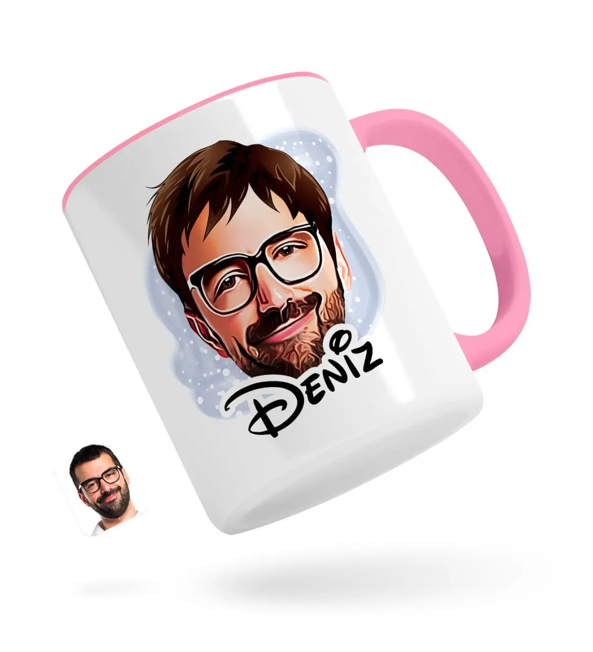 

Персонализированные Для Мужчин 'S уход за кожей лица карикатура розовый кружка Bardak-1