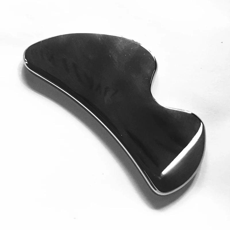 M Shape Stainless Steel Gua Sha Plate Meridian Dredge Face Body Back Neck Scraper Muscle Relax Metal Scraping Health Care | Красота и
