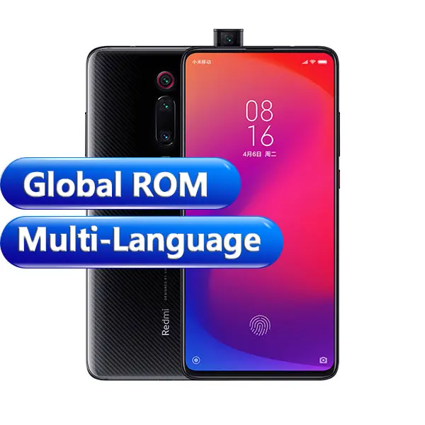 Xiaomi Redmi K20 с глобальной ПЗУ, 6 ГБ, 64 ГБ, Смартфон Snapdragon 730, задняя камера 48 МП, всплывающая фронтальная камера 6,3" AMOLED 4000 мАч - Цвет: Global ROM BLACK