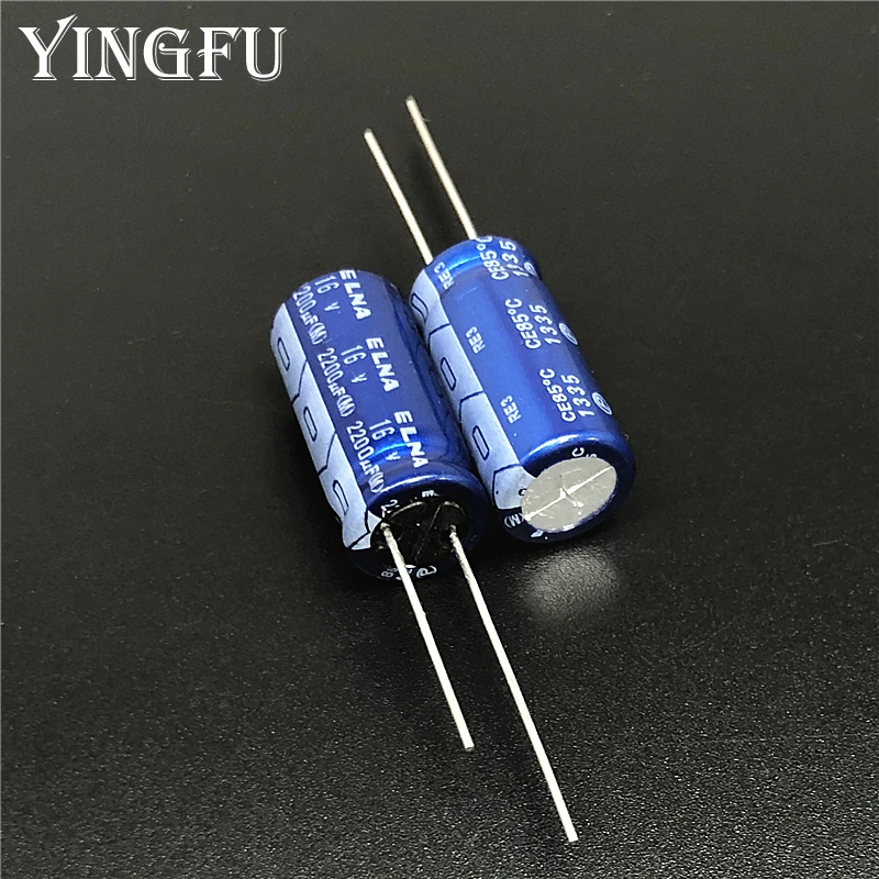 10 шт. 2200 мкФ 16В ELNA RE3 серии 10х20 мм 16v2200мкф аудио конденсатор|audio capacitor|2200uf 16velna audio